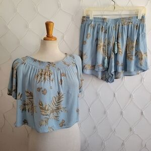 William B. Shorts Set / Matching / Top Med Bottom Large